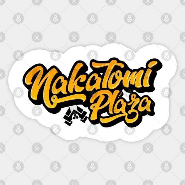 Nakatomi Plaza Sticker by djwalesfood
